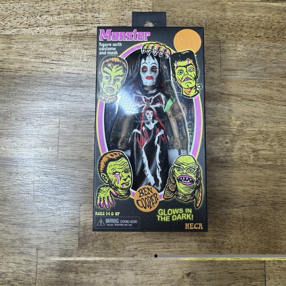 NECA BEN COOPER MONSTER VAMPIRE GIRL 5.5" FIGURE GLOWS IN THE DARK - NEW